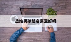 岳姓男孩起名寓意好吗_(岳姓男孩起名寓意好吗怎么取)