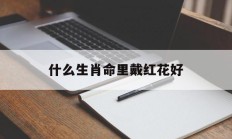什么生肖命里戴红花好_(什么生肖命里戴红花好呢)